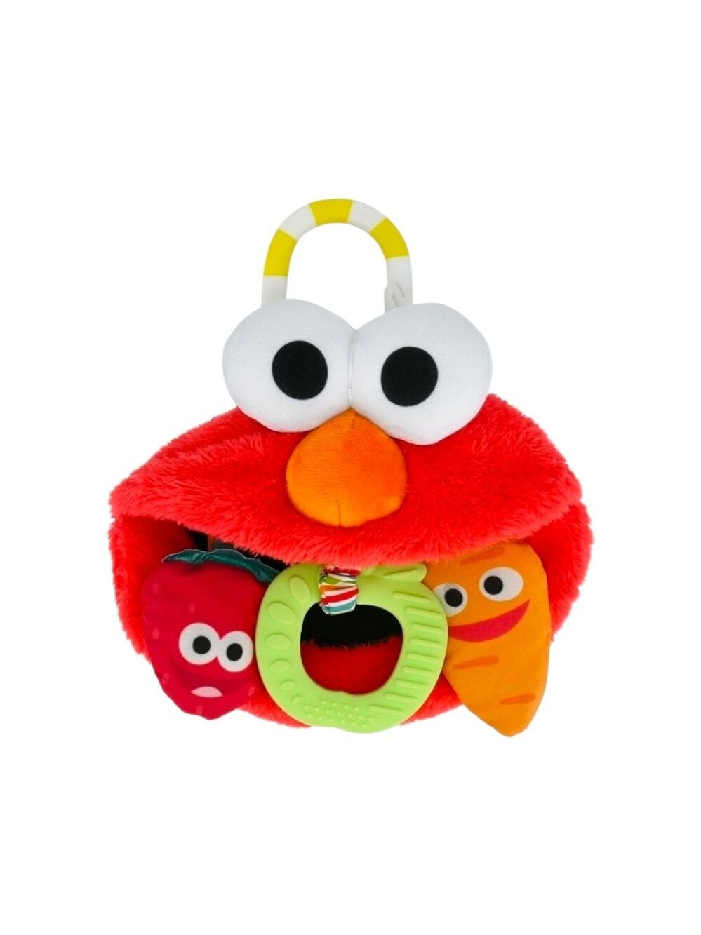 Sesame Street Elmo Baby Crinkle Activity Teether Toy Stroller Clip